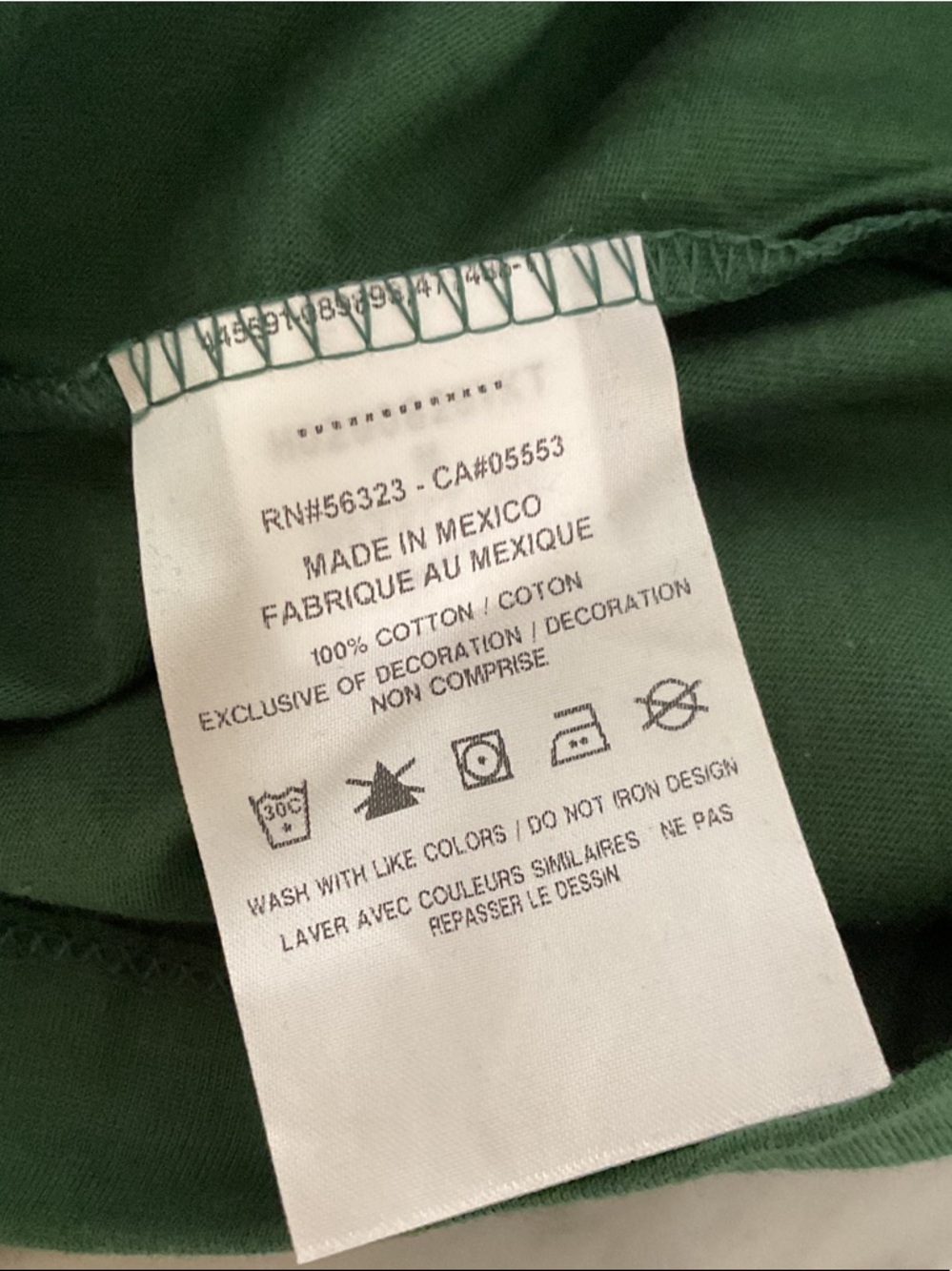 NWT Nike Green Tee with White embroidered Swoosh Medium 100% Cotton - Picture 4 of 4